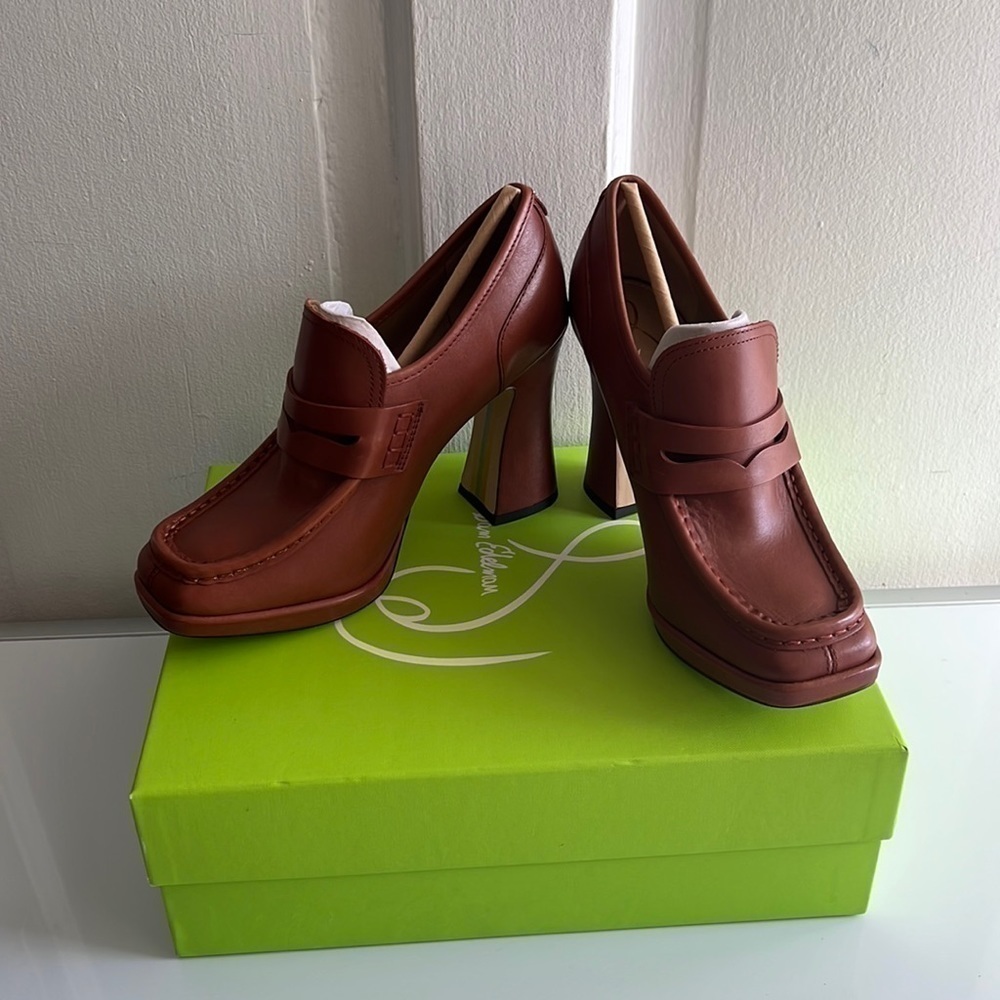 New SAM EDELMAN Jeanette Square Toe Pump SF - Picture 3 of 7